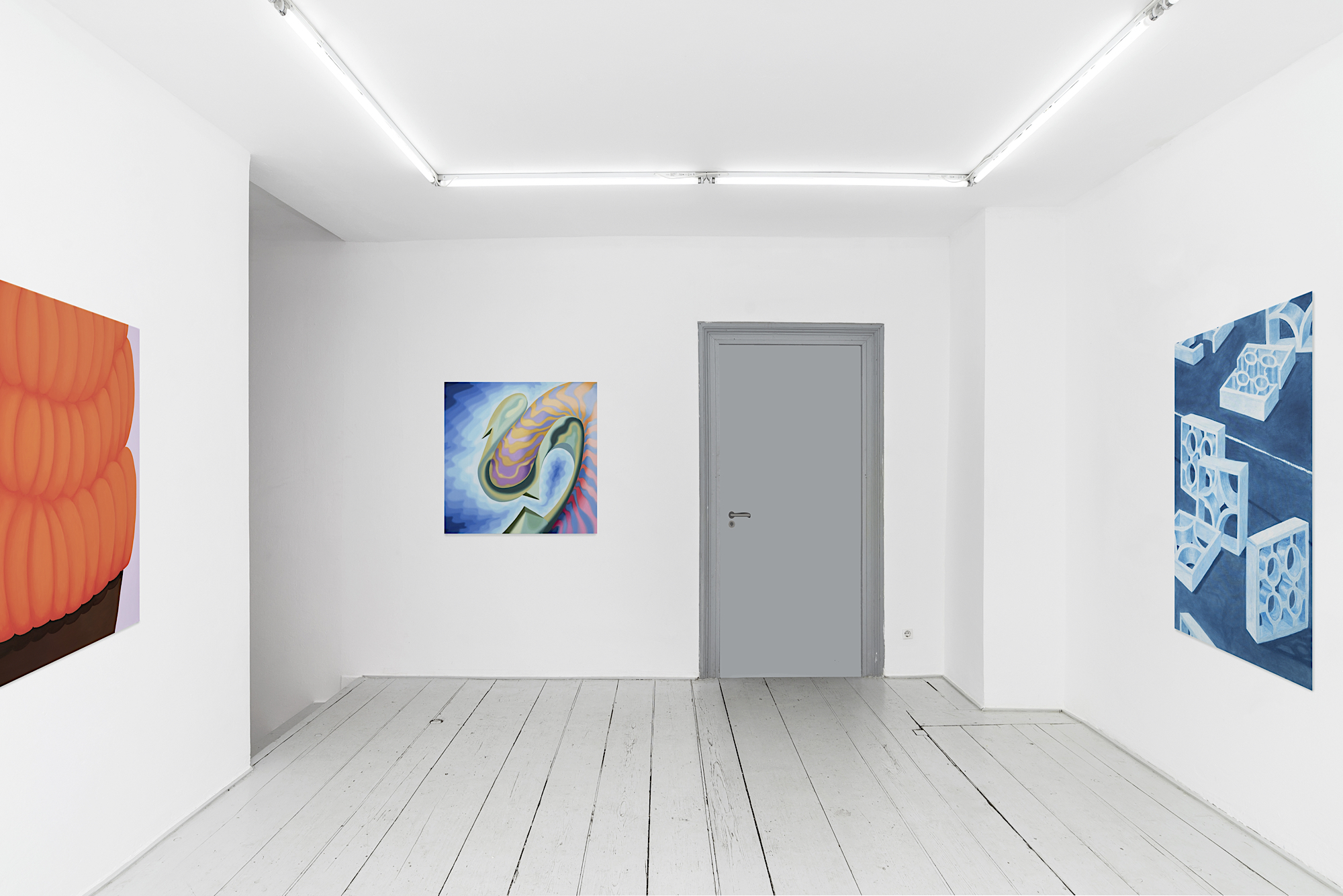 Malerei | Ausstellung | Blau | Orange